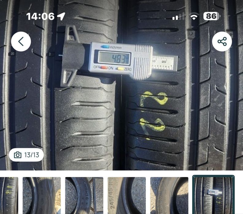245/45 R18 •Vara •Continental ecocontact6(BMW ORIGINAL)100Y XL   /2bucati