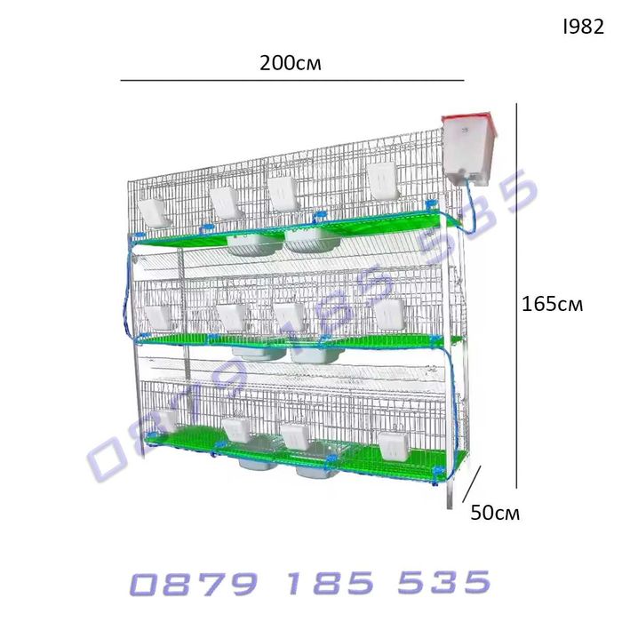 Сглобяем метален Зайчарник клетки зайци аксесоари хранилка поилка