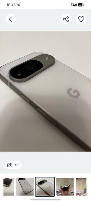 Vând telefon Google Pixel 9 128 GB, alb, full box