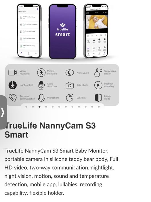 Truelife Nanny Cam S3 бебе камера