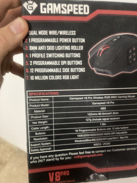 Mouse gaming gamspeed