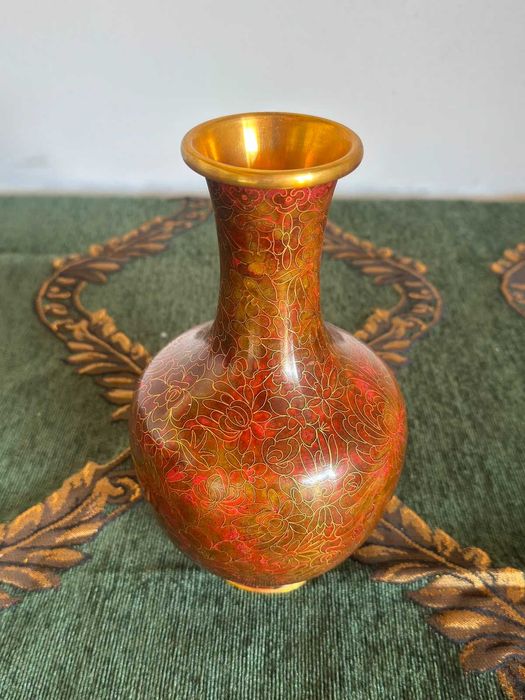 Vază miniatură cloisonné chinezească