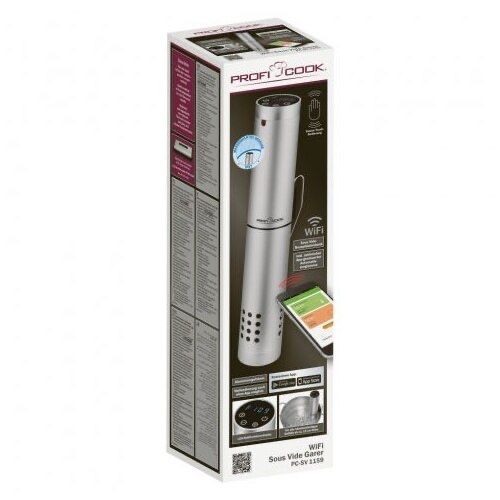 ProfiCook PC-SV 1159 Sous vide потопяем котлон, 1100W, сребрист