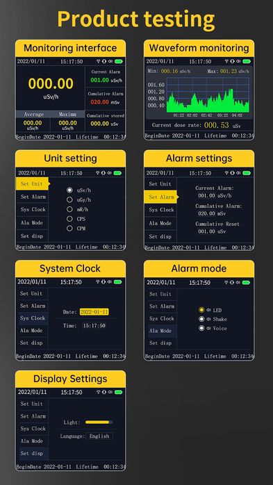 Дозиметър / гайгеров брояч / уред за измерване на радиацията