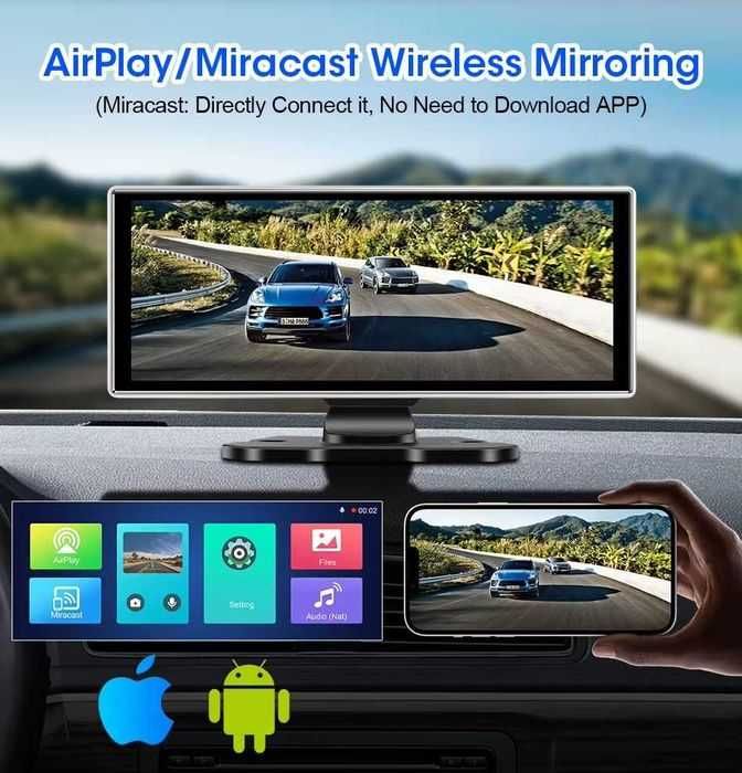 Navigatie bord,touchscreen 26cm,camera 4k,Carplay si Android Auto