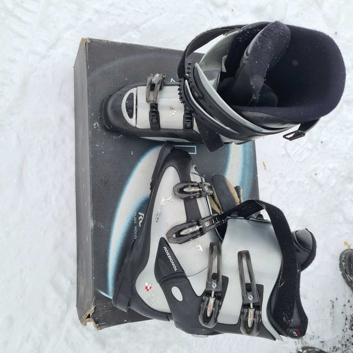 Лыжи горные с ботинками