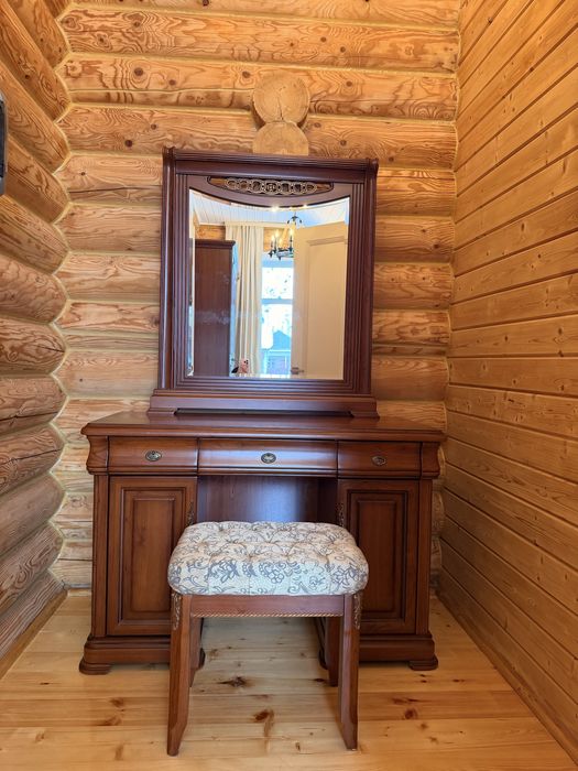 Мебель, Спальня комплект | Кровать, шкаф, 2 тумбы, трюмо и пуфик