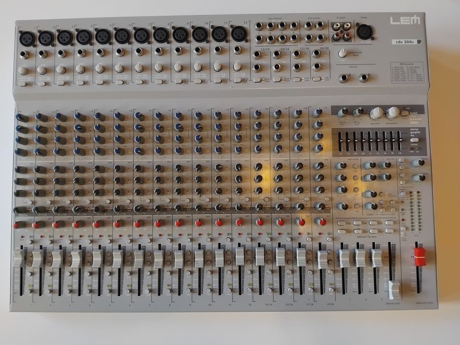Mixer audio profesional LEM RDX 204U – 20 canale, USB, efecte integrate