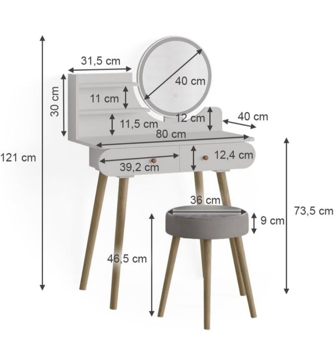 Дамска тоалетка нова 5178