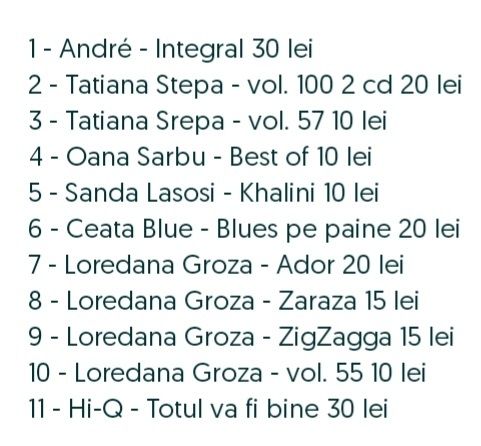 Cd muzica rock , disco , pop Romania