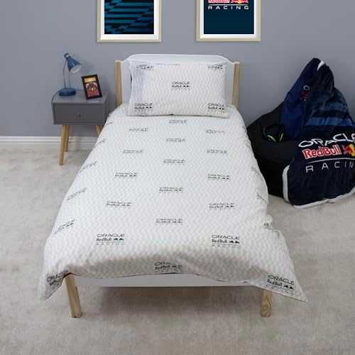 Нов Детски спален комплект Red Bull Racing двулицев син 135x200 см за стая фенове