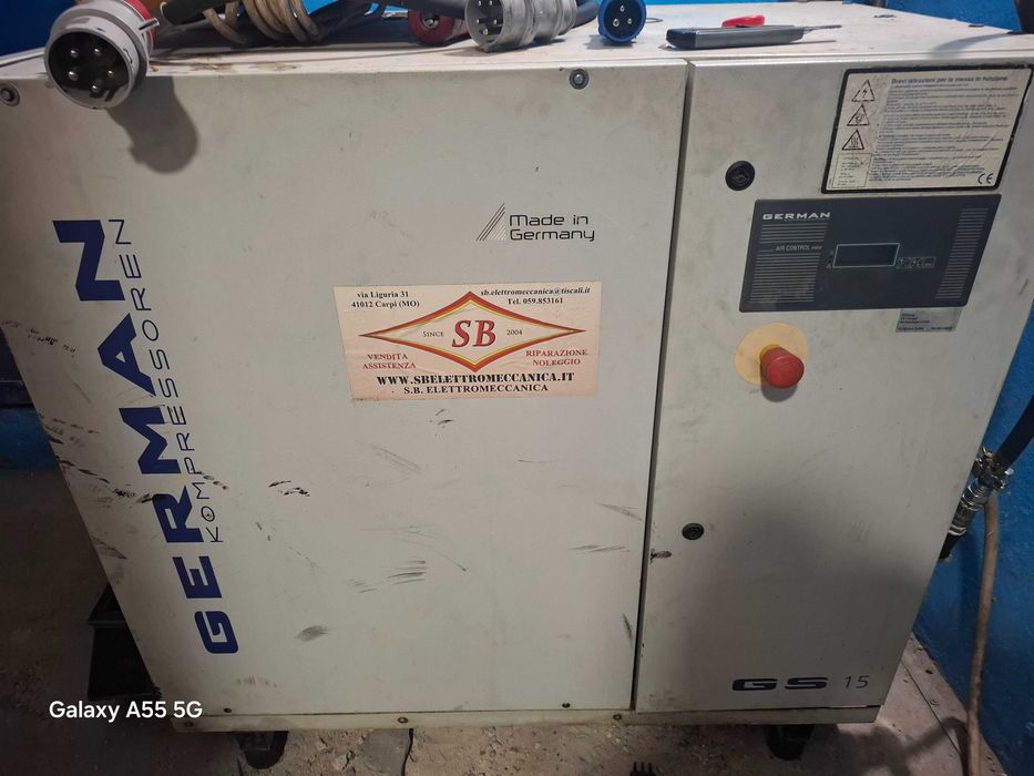 Compresor cu Surub Nuair, Balma si Germanos de 11 kw, 10 bar,AN 2016. 0RE 9970