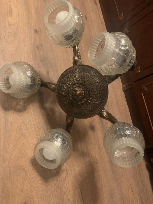 Lustra vintage cu 5 brate