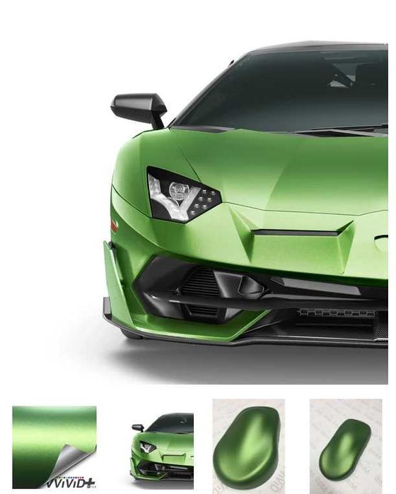 VVIVID фолио за автомобил Matte Metallic Green (Ghost)