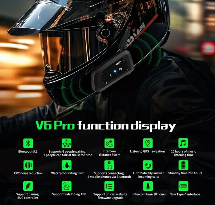 Intercom Ejeas V6 PRO+ moto ATV sistem comunicatie