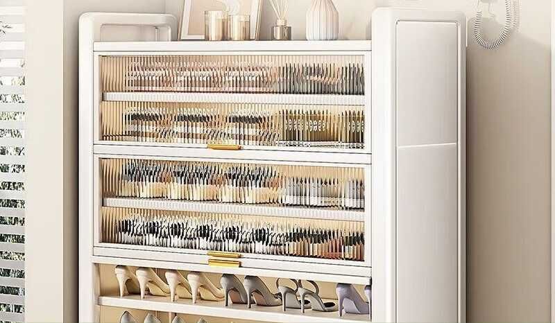 Metall oyoq kiyim stельaj | Металлическая многоуровневая обувница