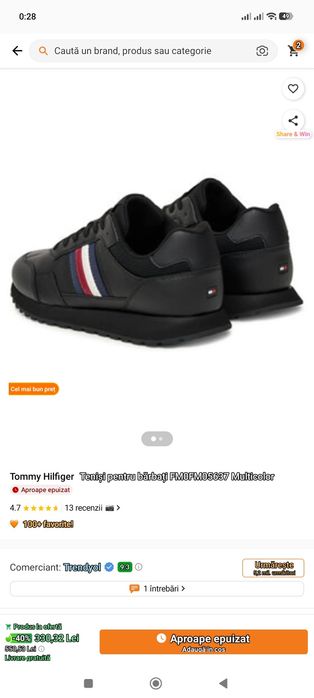 Adidasi barbati Tommy Hilfiger
