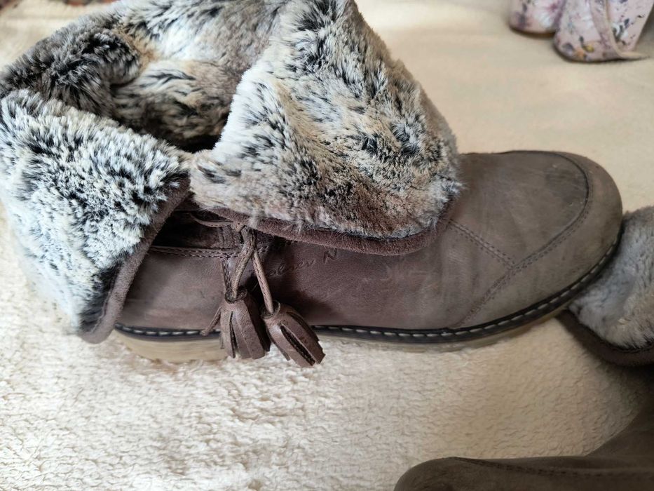 Дамски кожени боти на комфортно ходило