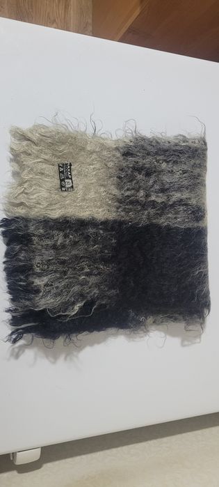 Шарф шерстяной махеровый