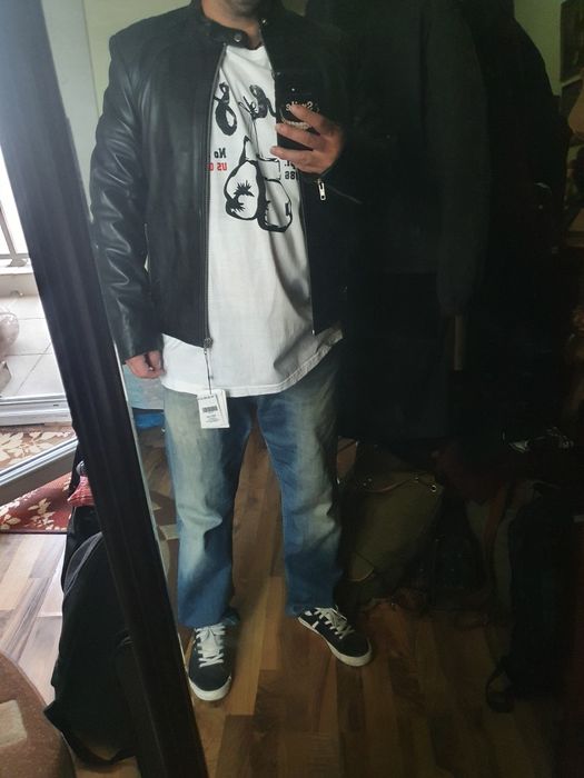 Geaca/Jacheta piele Serge Pariente XL noua