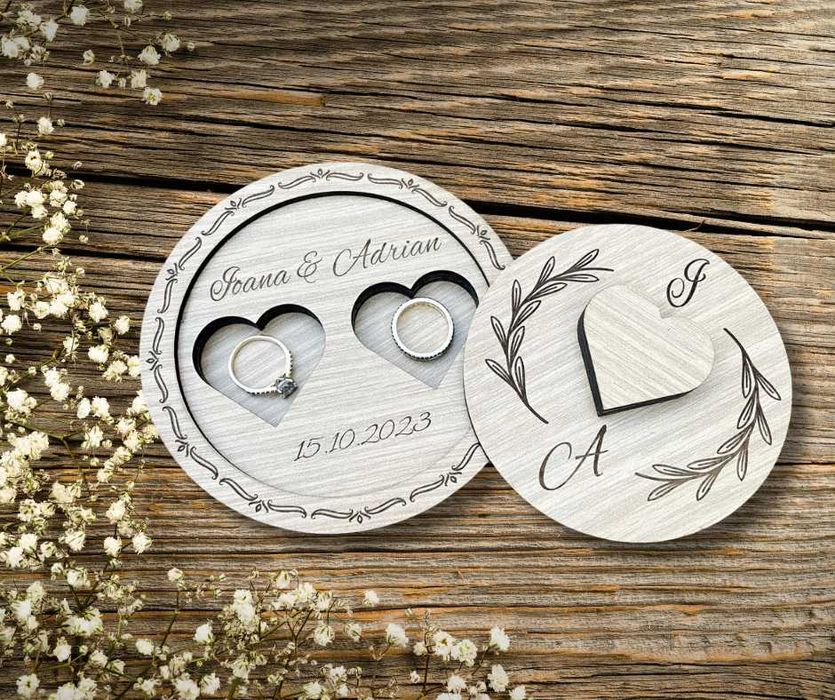 Cutie penru verighete personalizata | Cutie pentru verighete de nunta