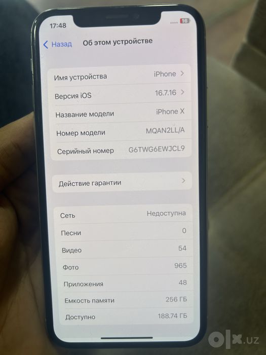 Iphone x sotiladi