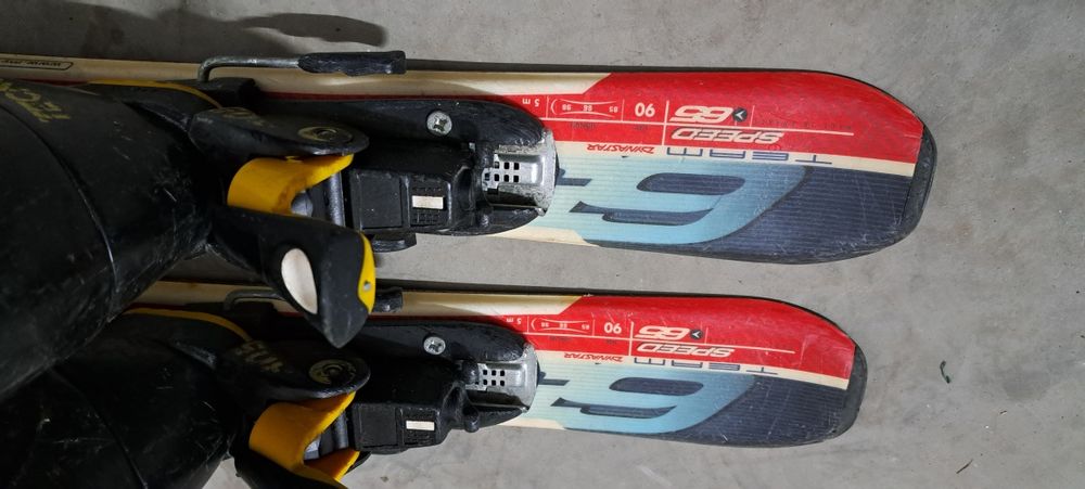 Schiuri 90 cm copii 4-6 ani cu clăpari 248 mm