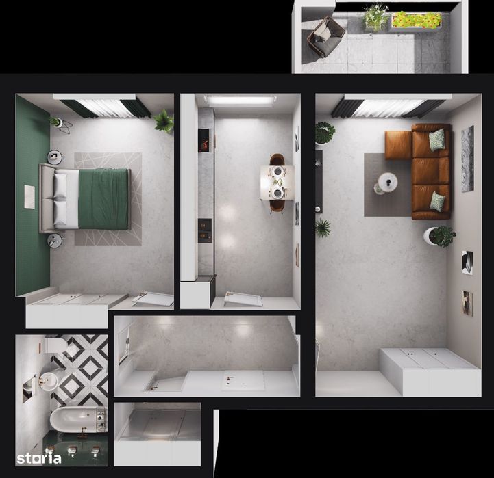 2 camere, Dream Residence Rahova