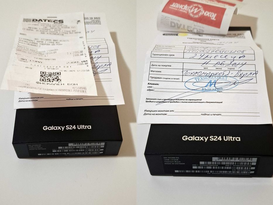 Цена по договаряне Samsung S24 Ultra 256GB ( 768GB ) Very Good