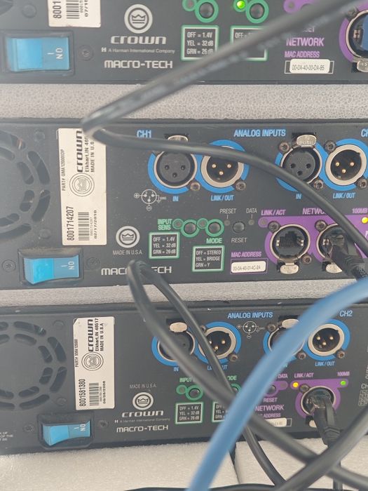 Amplificator Crown 12000i, Lab Gruppen, D&B, Dynacord, Qsc, Camco