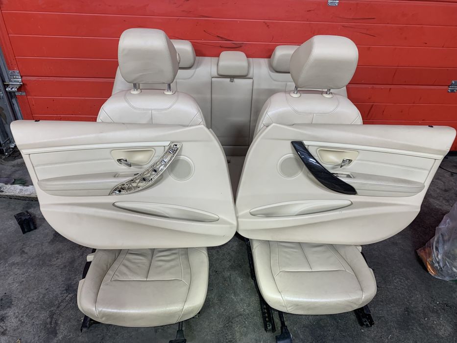 Interior piele crem cu incalzire pentru bmw seria 3 f30