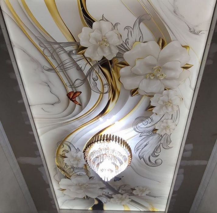 Натяжные потолки 8$