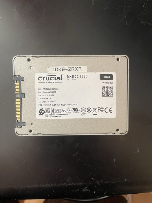 ssd crucial 1tb 1 terra   84% sanatate