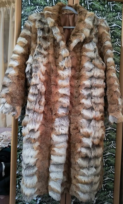 Кожено палто от лисица