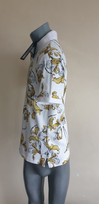 Versace Jeans Couture Slim Pique Cotton Print Barocco S НОВО ОРИГИНАЛ