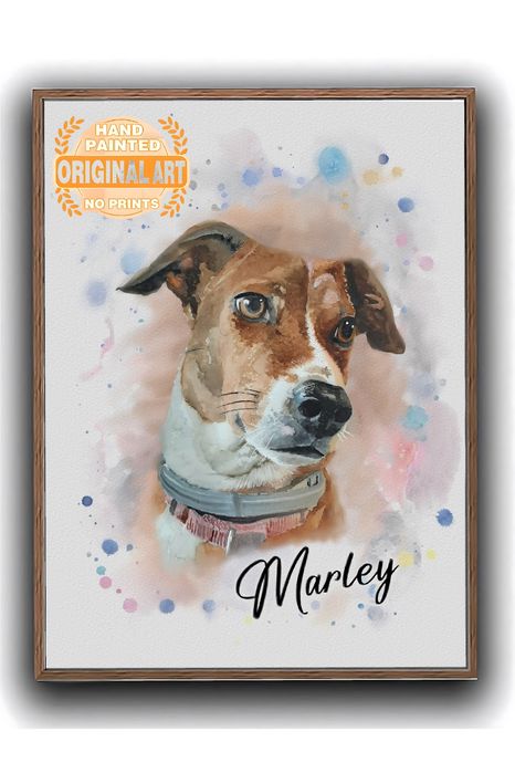 Ръчно рисувани персонализирани портрети на домашни любимци с акварел