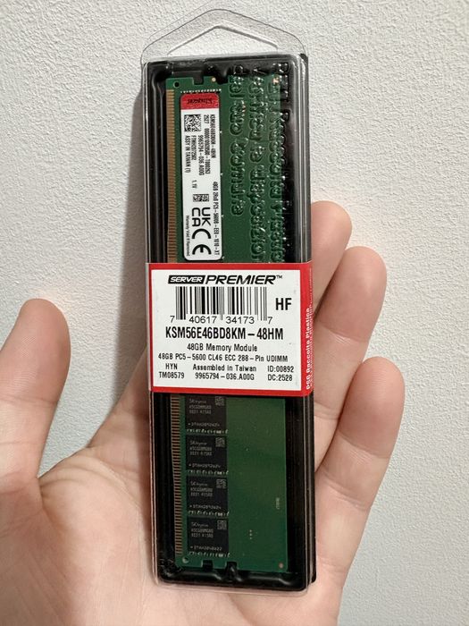 Memorie server Kingston Technology KSM56E46BD8KM-48HA, 48gb, ddr5