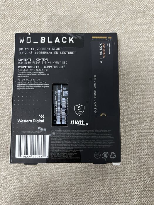 WD Black SN8100 2TB SSD