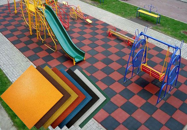 Резиновые плитки/ резиновое покрытие гранула болалар майдончаси учун