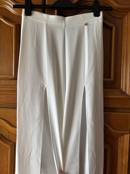 Pantaloni Nissa albi eleganți, noi cu etichetă, mărimea 36