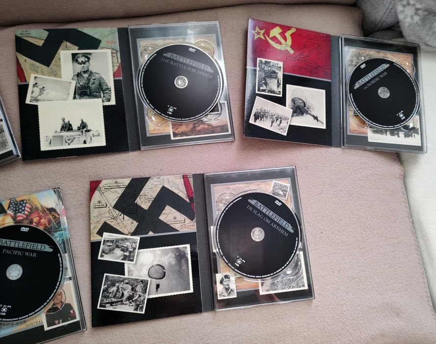Colectie unica de 5 DVD uri WW2 Battlefield originale Engleza
