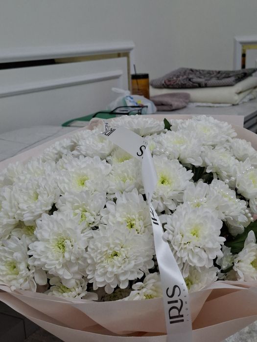 Нежные букет из хризантем