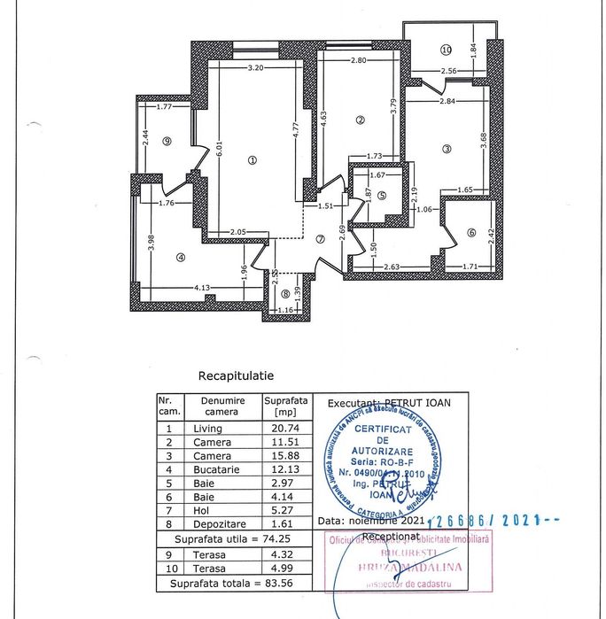 Inchiriere apartament 3 camere + 2 parcari subteran Granvia Lujerului