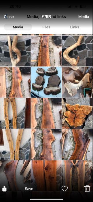 Янове,дъски и шайби,от орех,дъб,бряст