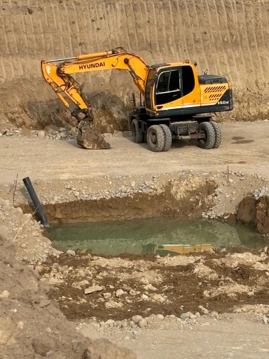 Услуги экскаватора, услуги гидромолота
