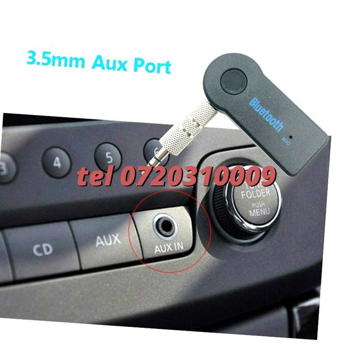 Conector Adaptor 3.5 Mm Audio Wireless Bluetooth Special Masina Audio Aux A2Dp Compatibile Cu Casti Difuzoare Cu Mufa Audio Aux Jack 3.5 Mm