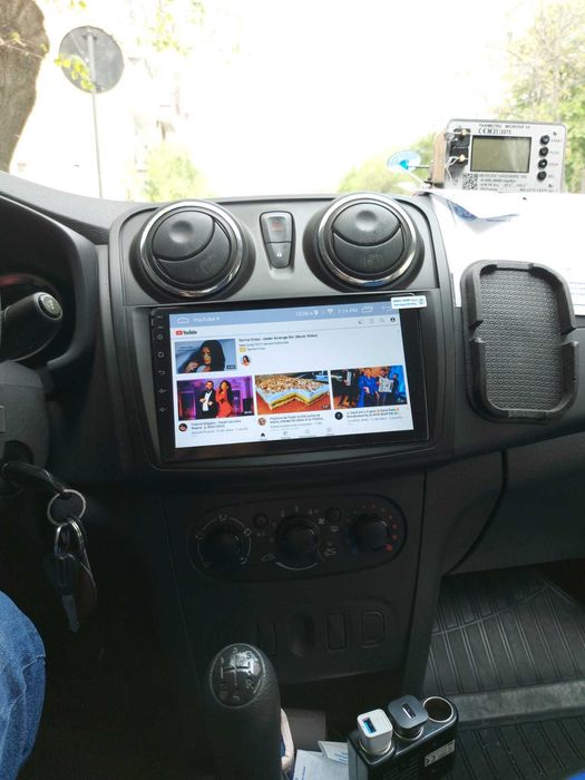 Navigatie Android Dacia Logan WiFi internet Waze YouTube casetofon