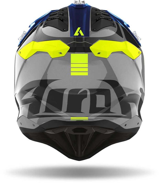 Каска Airoh Aviator 3 Push blue gloss Промоция!!! мото мотор крос