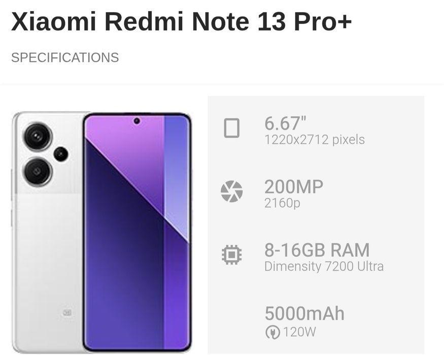 Redmi note 13 Pro + 5G
