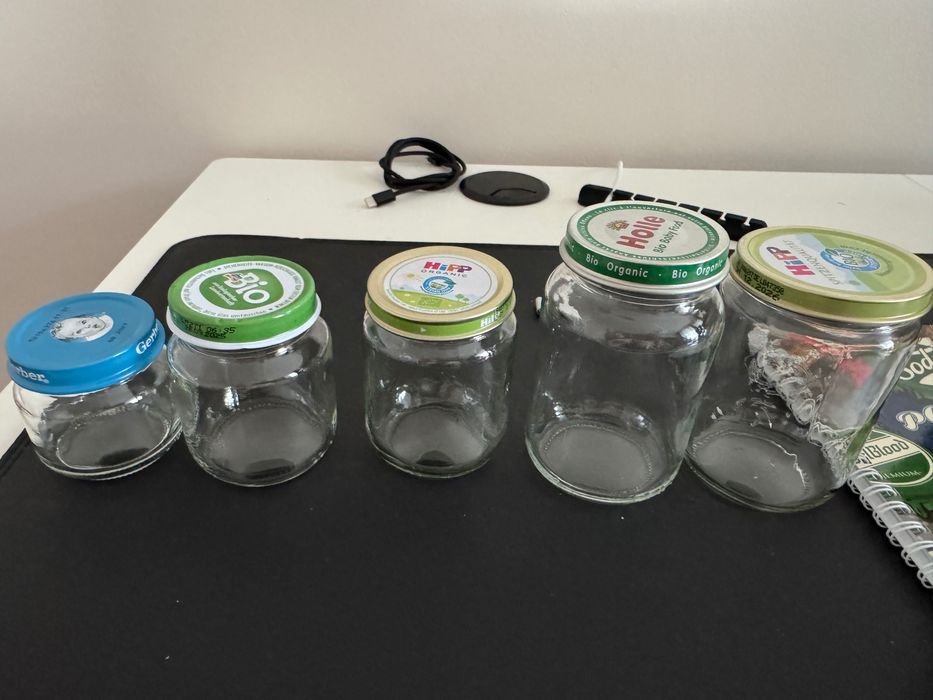 Стъклени Бурканчета от бебешко пюре